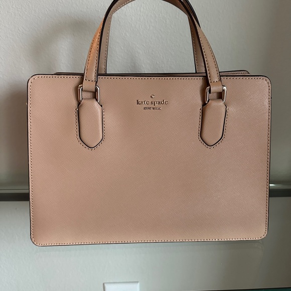 kate spade Handbags - kate spade taupe satchel with crossbody loops